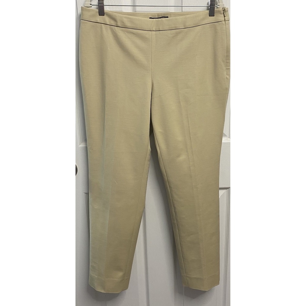 Brooks Brothers 346 Womens Lucia Fit Khaki Dress Pants Career Flat Front 12 NWT